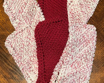 Knitted Dish Cloths, Hand Knit Dishcloths, Knitted Dish Cloths, Kitchen Towels, Wash Cloths, Dish Cloths, Dish Rags, Housewarming Gift