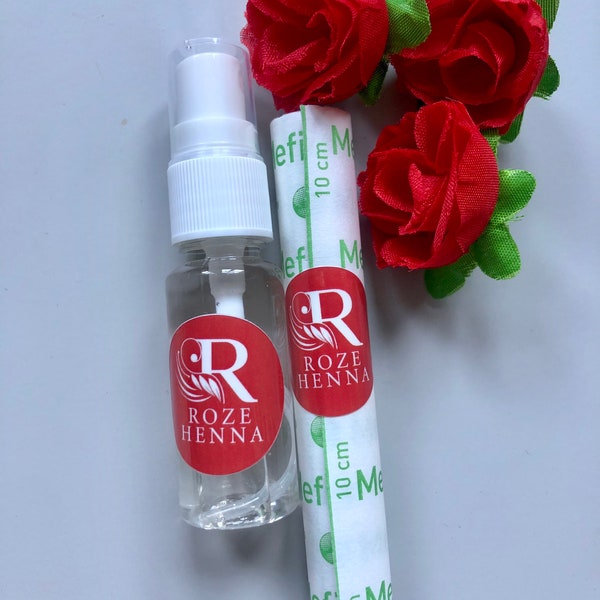 Rosewater Sealant Spray | Mefix Tape | Henna Aftercare Bundle | Care Package for Henna and Jagua Tattoo |