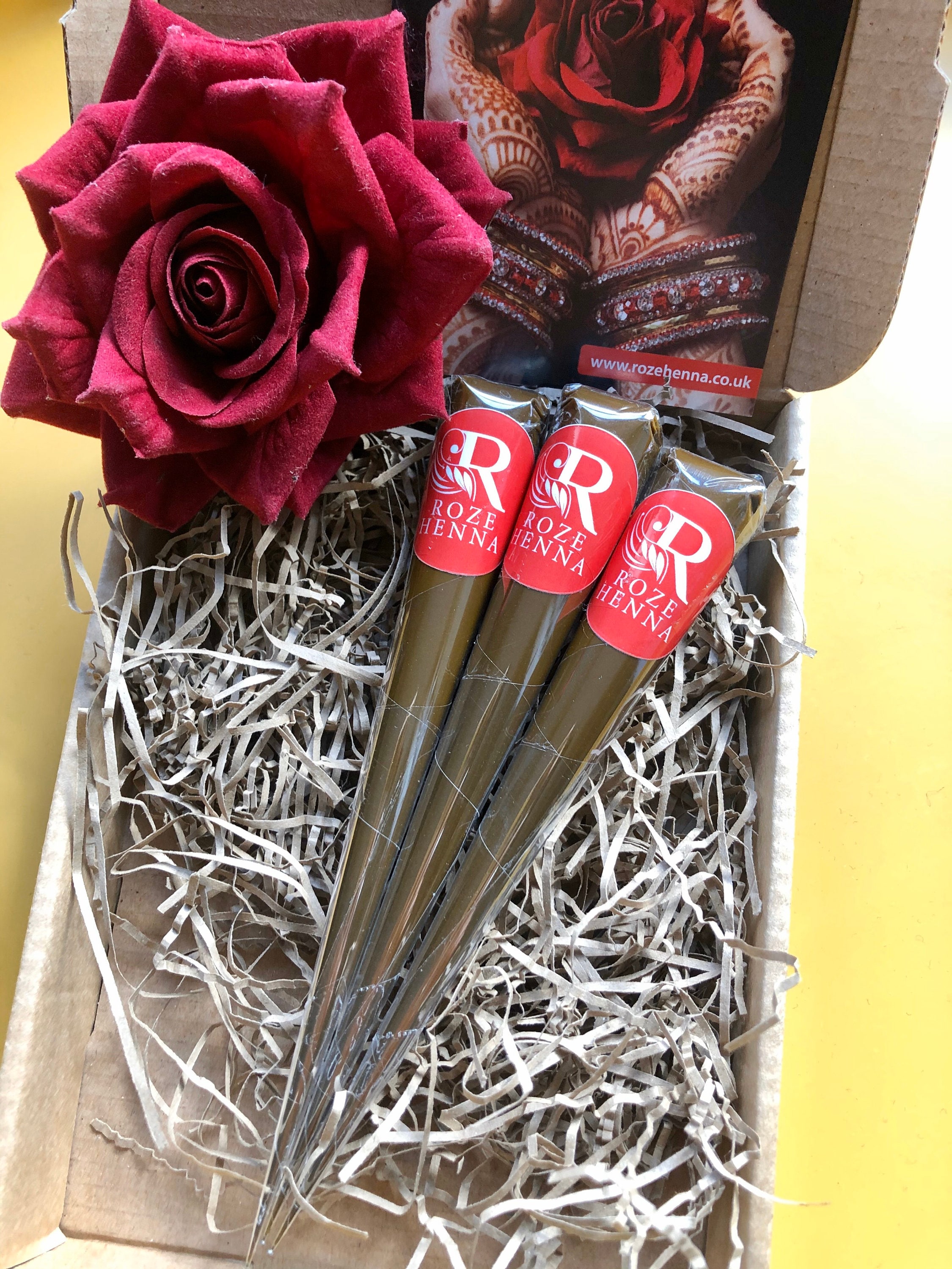 3 Natural Henna Cones. Bridal Henna. Temporary Tattoo. Etsy UK