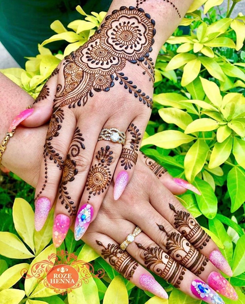 5 Handmade Natural Henna Cones. Bridal Henna. Temporary | Etsy
