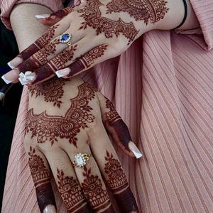 5 Henna Cones | Natural | Bridal Henna | Temporary Tattoo | Chemical Free | Fine Tip image 5