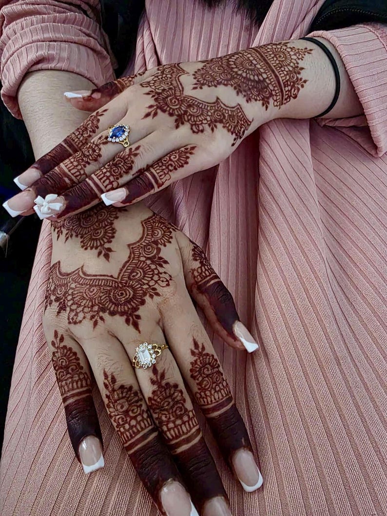 5 Henna Cones | Natural | Bridal Henna | Temporary Tattoo | Chemical Free | Fine Tip image 5