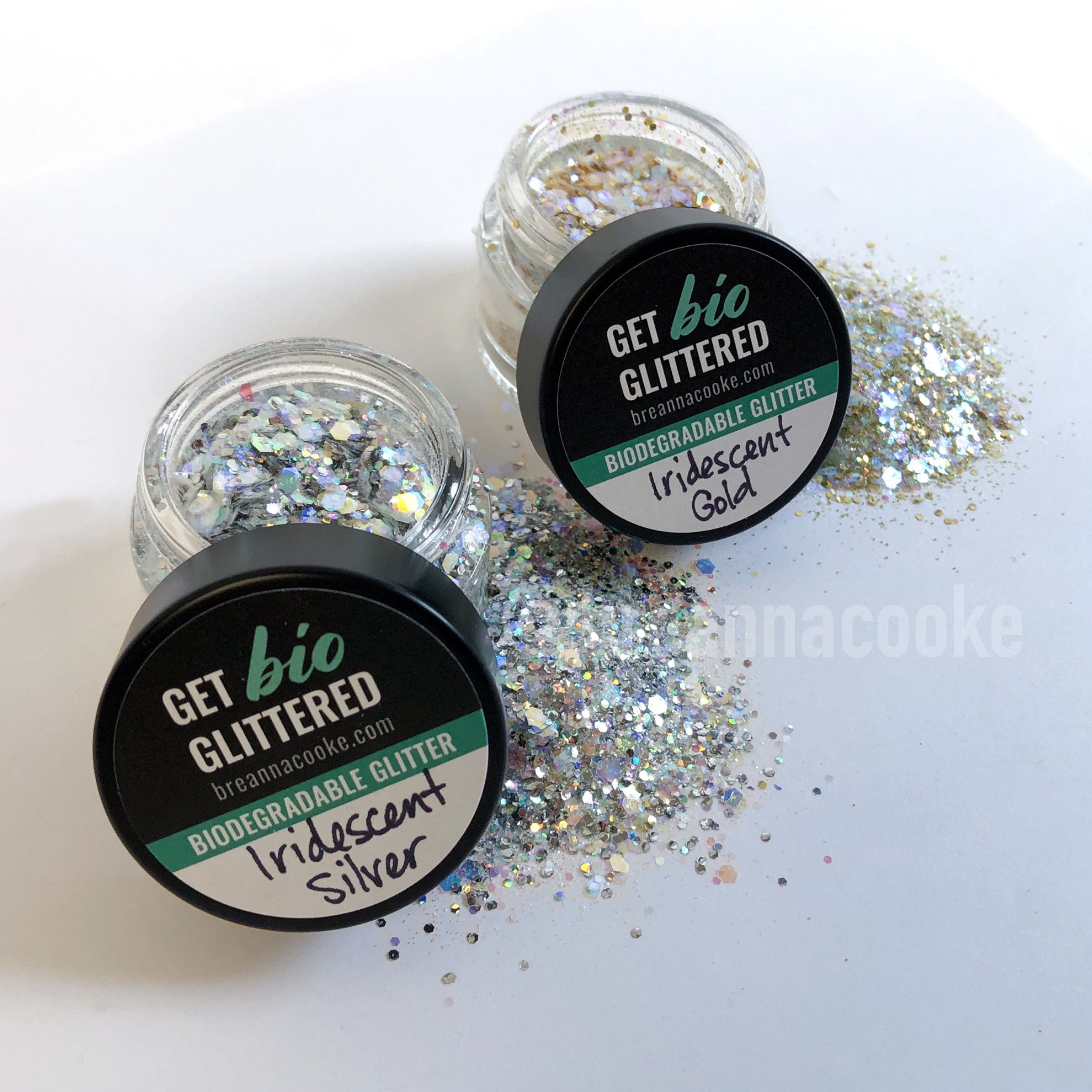 Eco Glitter, Candle Glitter, Bio Glitter, Eucalyptus Glitter, 0% Plastic,  Non Toxic Glitter, Skin / Soap Safe Glitter, Bioglitter. 6 G Vial 
