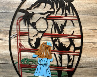 Caballo y chica Vida de caballos