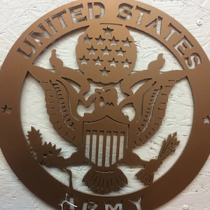 United States Army Metal art