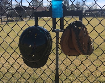 Dugout Buddy.. Perfect to hold your Bat, Helmet, Gloves and Drink..made sturdy steel. Team discounts available.