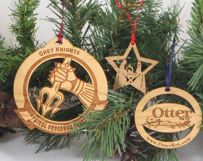 Custom Wood Ornaments Etsy