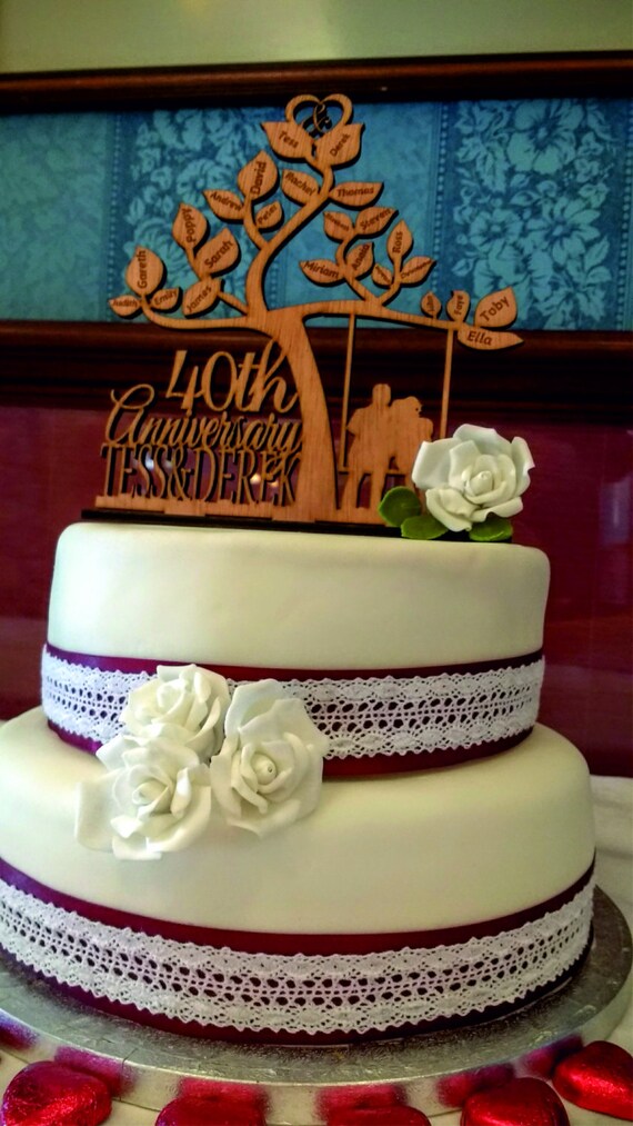 40 Years Anniversary Cake