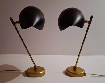 Par de Lámparas de Mesa estilo Serge Mouille