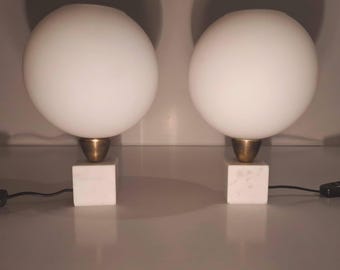 Raro par de lámparas de mesa vintage Stilnovo Arredoluce Gio Ponti era