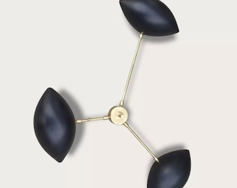 Lámpara Tridente grande aplique estilo Serge Mouille