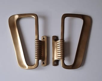 Par de manijas de latón vintage Gio Ponti Ico Parisi era
