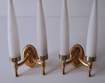 ARREDOLUCE Par Apliques Vintage Angelo Lelii fue Marcado