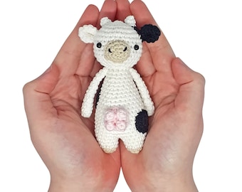 Mini Cow Crochet Amigurumi Pattern PDF
