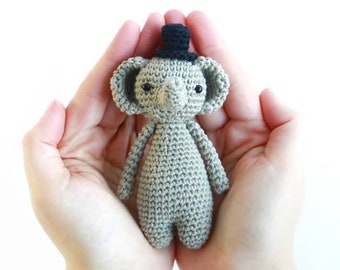 Mini Elephant Crochet Amigurumi Pattern PDF