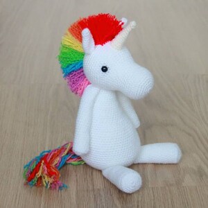 Rainbow Unicorn Crochet Amigurumi Pattern PDF