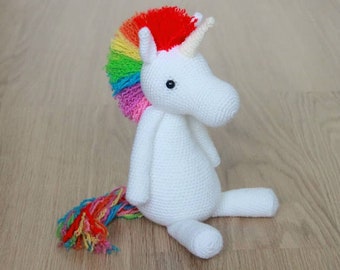 Regenbogen-Einhorn Amigurumi Häkelanleitung PDF