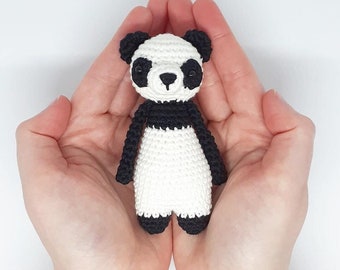 Mini Panda Crochet Amigurumi Pattern PDF