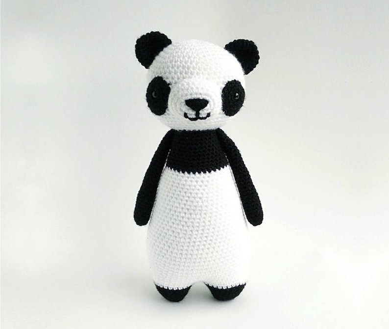 Panda Bear Crochet Amigurumi Pattern PDF image 1