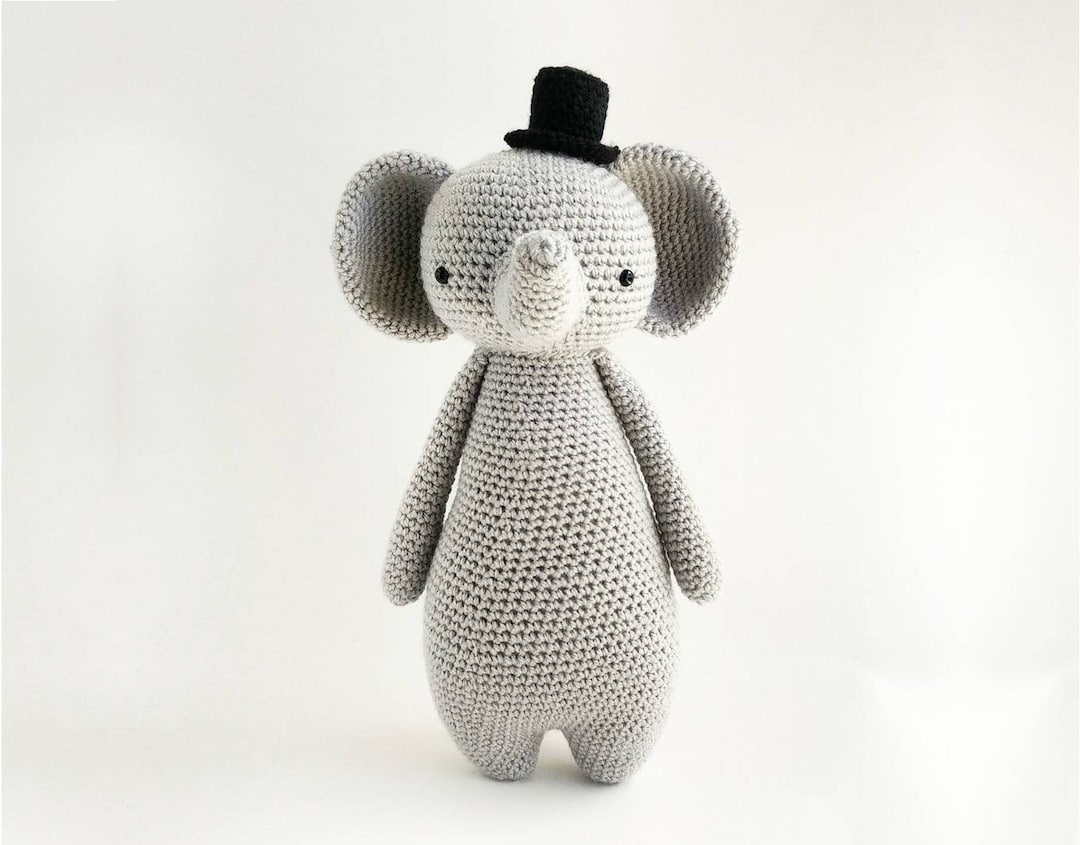 Elephant Crochet Amigurumi Pattern PDF - Etsy
