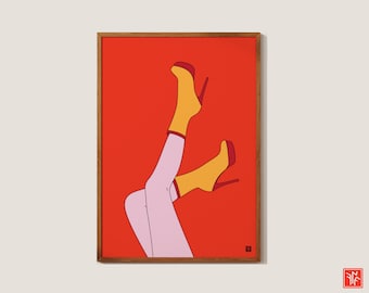 legs popart, popart prints, popart poster, popart wall art, wall art prints, art prints trendy, goker