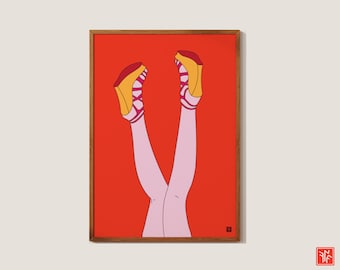 Legs Pop Art Print, Trendy Wall Art (Digital Download)