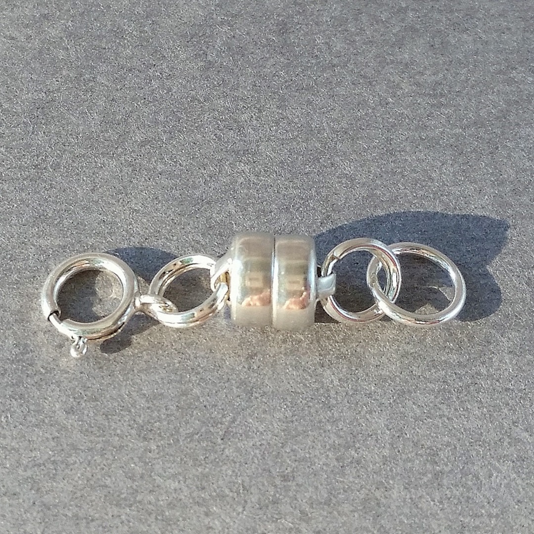 6mm Magnetic Clasp Converter, 925 Sterling Silver, Necklace