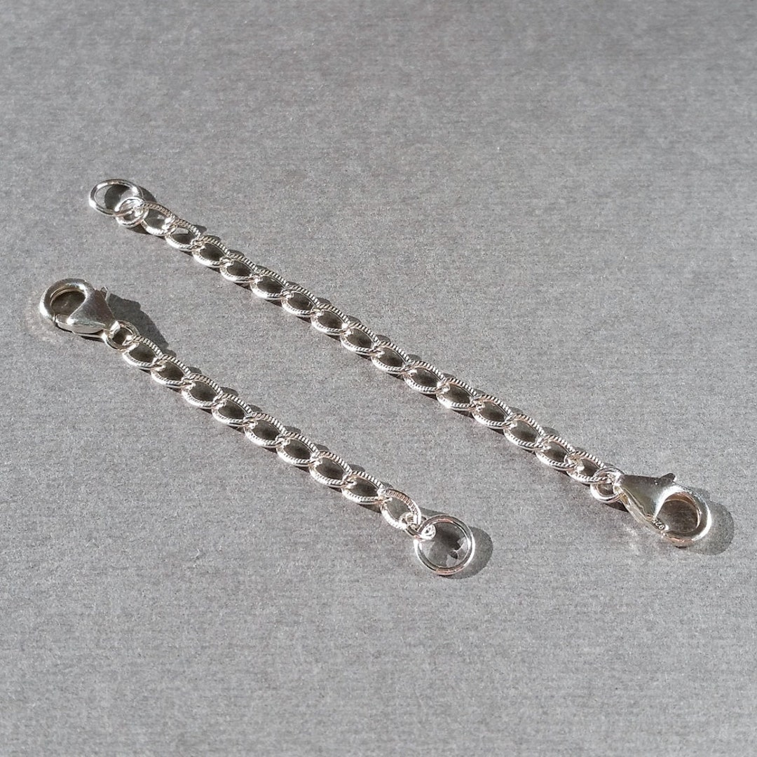  925 Sterling Silver Necklace Extender Gold Necklace Extender Gold  Chain Extenders for Necklaces 2, 4, 6 Inches : Arts, Crafts & Sewing