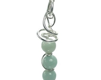 Green Amazonite Gemstone Set - UK Made Sterling Silver Jewellery for Women - Earrings & Pendants | Gifts for Her UK