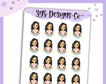Miss Lady D Manicure Planner Sticker Sheet