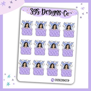 Miss  Lady D No Sleep Sticker Sheet