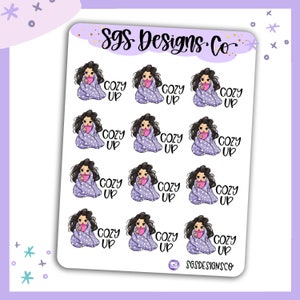 Miss  Lady D Cozy Up Sticker Sheet