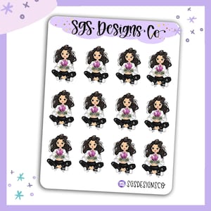 Miss Lady D Crystals Sticker Sheet