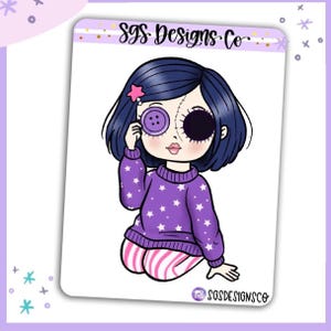 Miss  Lady D Coraline XL Sticker
