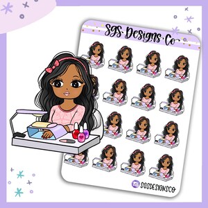 Miss  Lady D Nails Sticker Sheet