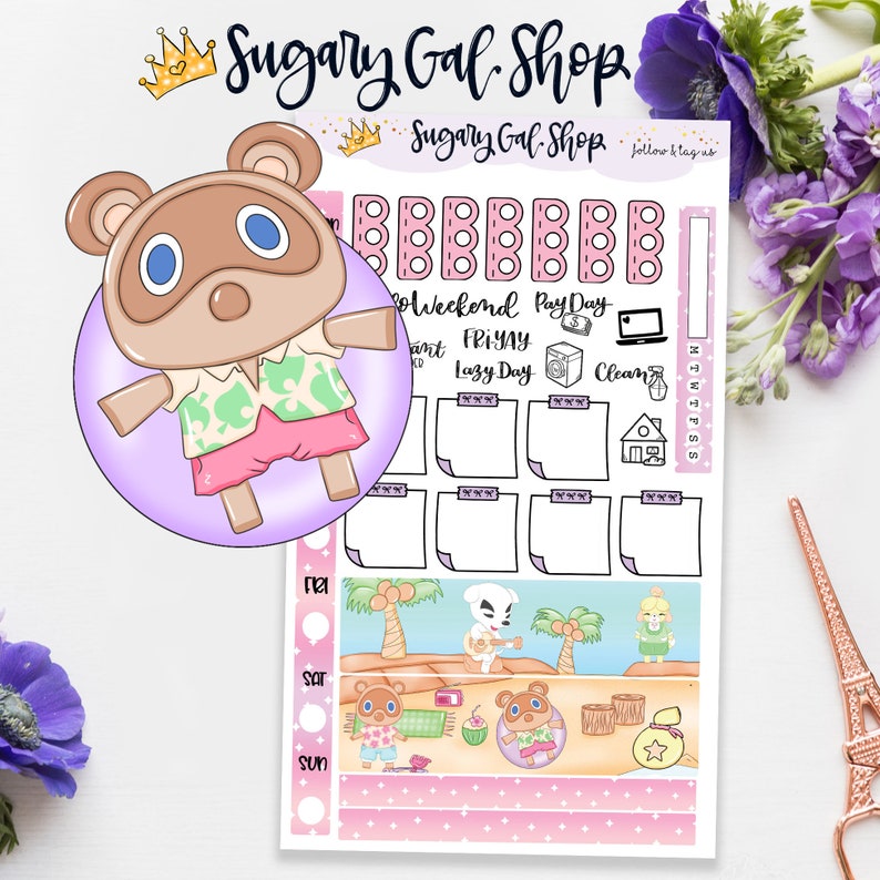 Animal Crossings New Horizons Sticker Kit Etsy