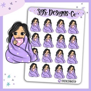 Feuille d'autocollants Miss Lady D Cosy Up