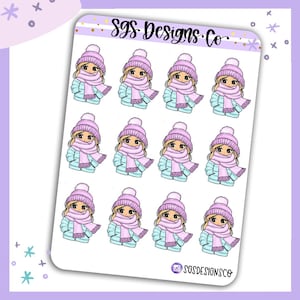 Miss  Lady D Cold AF Sticker Sheet