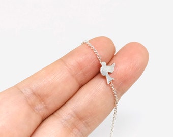 BAGUE NOEUD DELICAT ARGENT STERLING 925 BRACELET PENDENTIF PENDANT