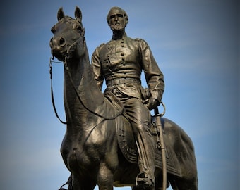 Photographie du monument du général Meade à Gettysburg