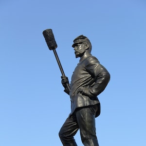 Artillery Soldier Statue / Devil's Den Area Gettysburg - Photograph