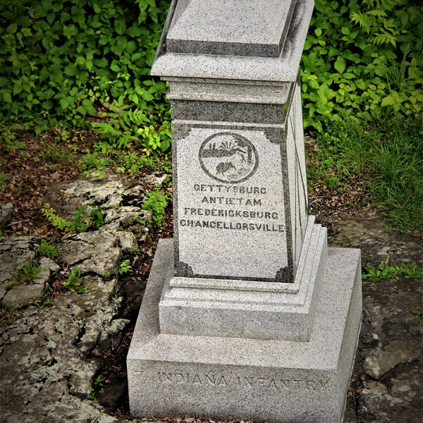 Indiana Monument on Culp's Hill Gettysburg Photograph