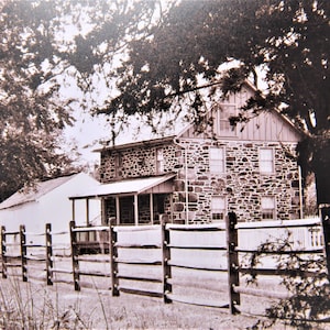 Gettysburg Battlefield Sepia Photograph / George Weikert House