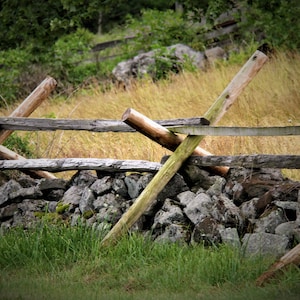 Battlefield Fence Line Gettysburg-foto