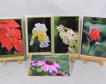 4" x 6" Photo Note Card Set Flowers