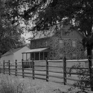 George Weikert Haus get gettysburg Schwarz-Weiß-Fotografie