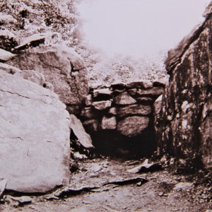 Devil's Den Gettysburg Battlefield - Sepia Photograph