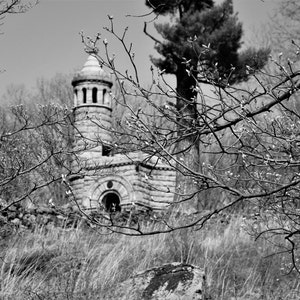Little Round Top Gettysburg Black and White Photograph