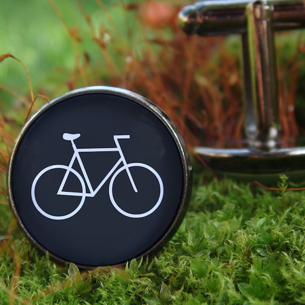 Glow in the dark Cufflinks / Bicycle Cufflinks / Men Cyclist / Wheel / Bike Cuff Links / Glow Cufflinks / Gift for cyclist / Men accessories