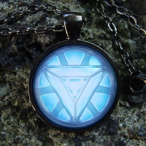 Glowing necklace Glow in the dark Personalized superhero Glowing jewelry Glowing in the dark pendant Super hero Jewelry Gifts for men